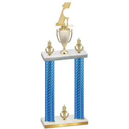 Double Blue Carbon Fiber Victory Golf Trophy