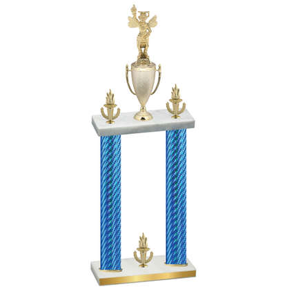 Double Blue Carbon Fiber Victory Academics Trophy