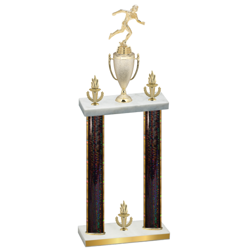 Double Black Glacier Victory Running Trophy