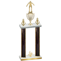 Double Black Glacier Fourth Place Wrestling Trophy