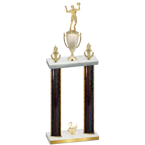 Double Black Glacier Second Place Volleyball Trophy