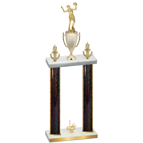 Double Black Glacier First Place Volleyball Trophy