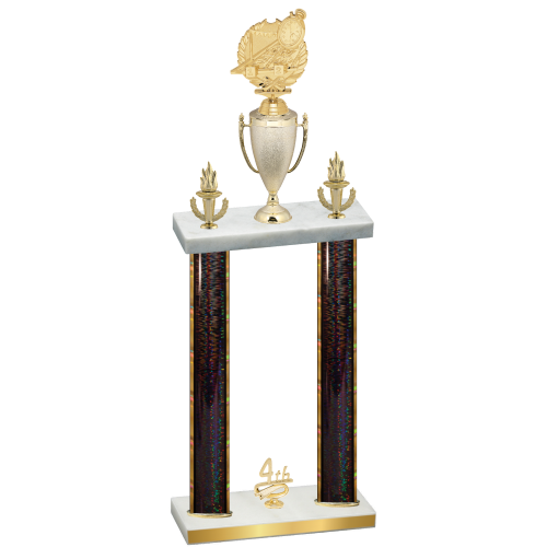 Double Black Glacier Fourth Place Swimming Trophy
