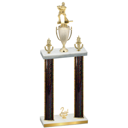 Double Black Glacier Second Place Hockey Trophy