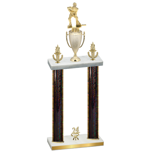 Double Black Glacier Year Hockey Trophy