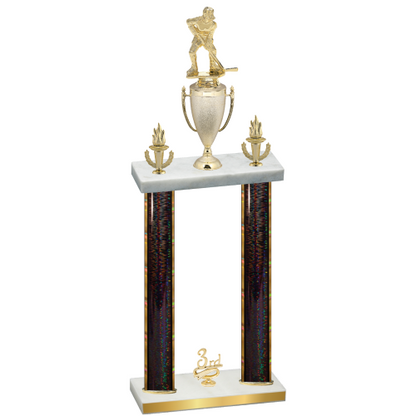 Double Black Glacier Third Place Hockey Trophy