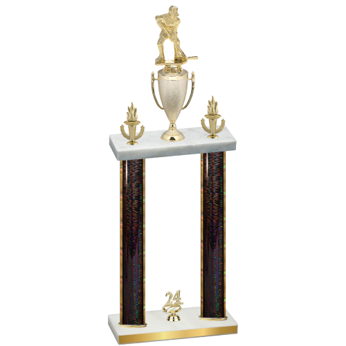 Double Black Glacier Year Hockey Trophy