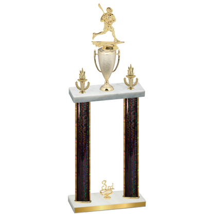 Double Black Glacier Third Place Lacrosse Trophy