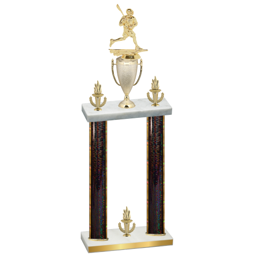 Double Black Glacier Victory Lacrosse Trophy