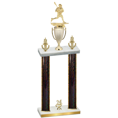 Double Black Glacier Year Lacrosse Trophy