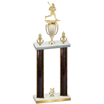 Double Black Glacier Year Lacrosse Trophy