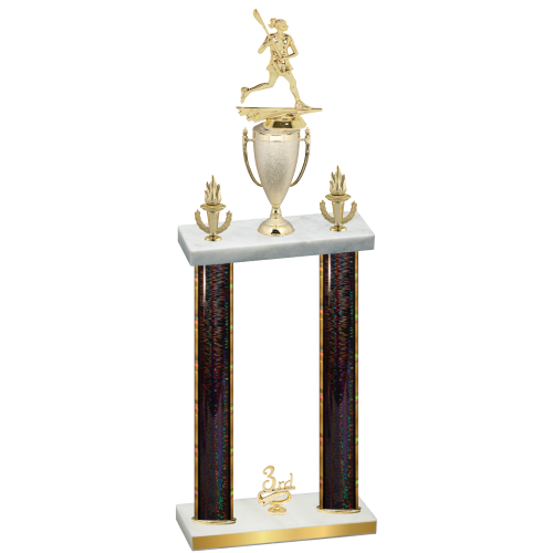 Double Black Glacier Third Place Lacrosse Trophy