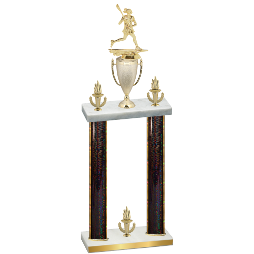 Double Black Glacier Victory Lacrosse Trophy
