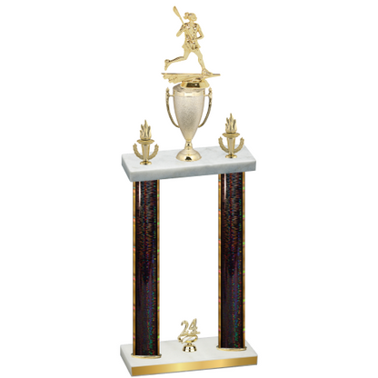 Double Black Glacier Year Lacrosse Trophy
