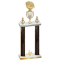 Double Black Glacier Second Place Basketball Trophy