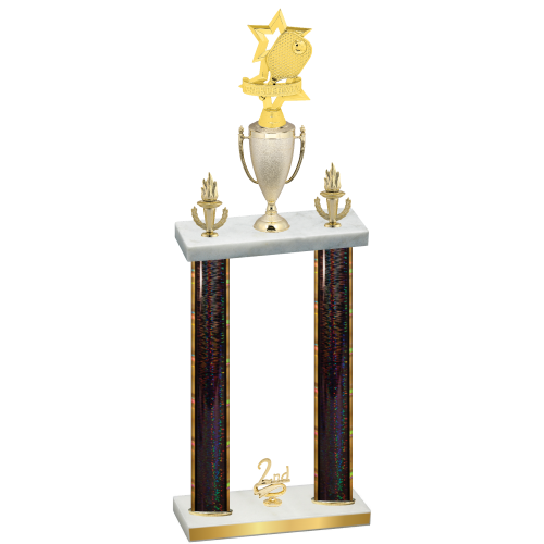 Double Black Glacier Second Place Pickleball Trophy
