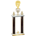 Double Black Glacier First Place Pickleball Trophy