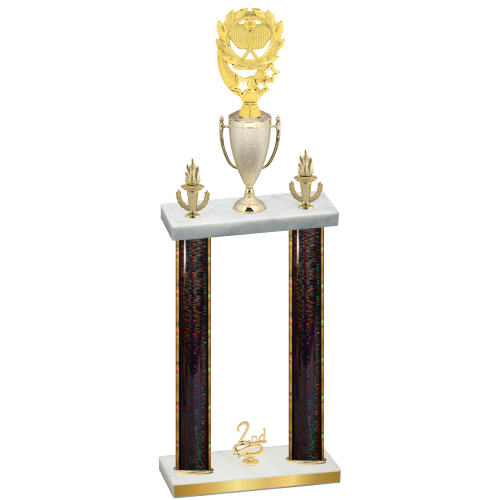 Double Black Glacier Second Place Pickleball Trophy