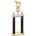 Double Black Glacier Third Place Horses Trophy