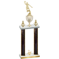 Double Black Glacier Second Place Basketball Trophy
