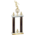 Double Black Glacier Victory Basketball Trophy