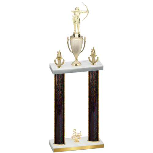 Double Black Glacier Third Place Archery Trophy