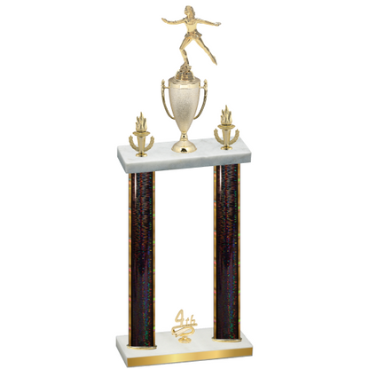 Double Black Glacier Fourth Place Skater Trophy