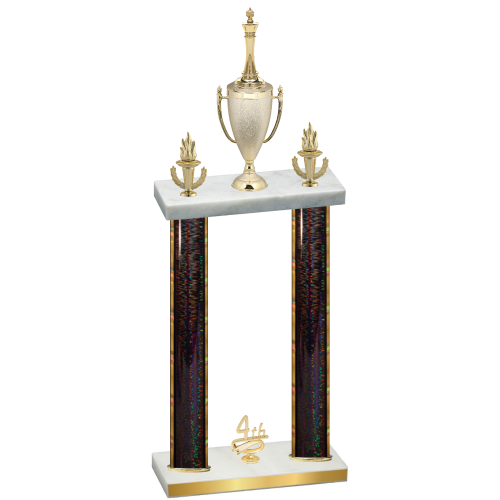 Double Black Glacier Fourth Place Chess Trophy