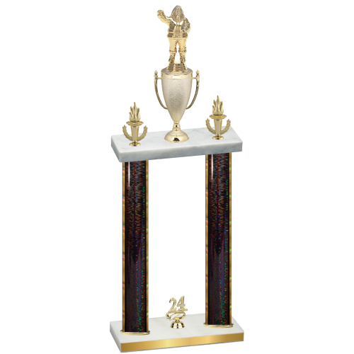 Double Black Glacier Year Holiday Trophy