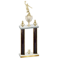 Double Black Glacier Year Basketball Trophy