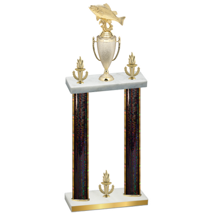 Double Black Glacier Victory Fishing Trophy