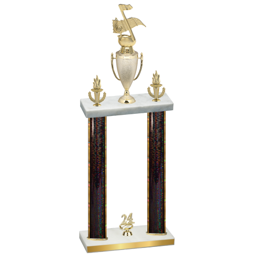 Double Black Glacier Year Music Trophy