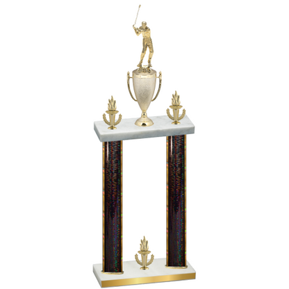 Double Black Glacier Victory Golf Trophy