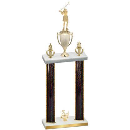 Double Black Glacier Third Place Golf Trophy