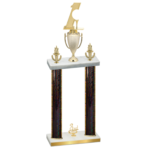 Double Black Glacier Third Place Golf Trophy