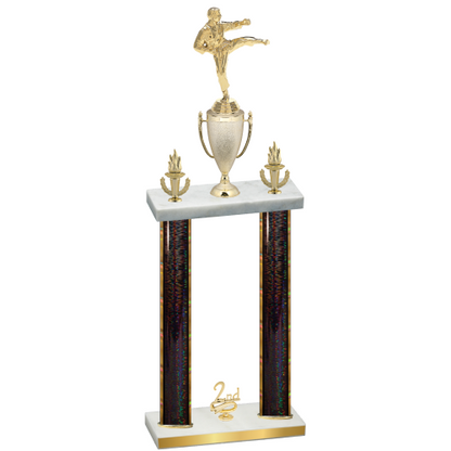 Double Black Glacier Second Place Karate Trophy