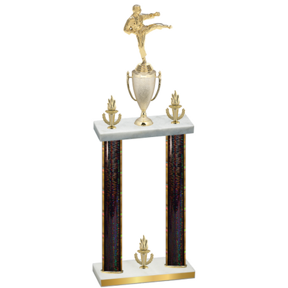 Double Black Glacier Victory Karate Trophy