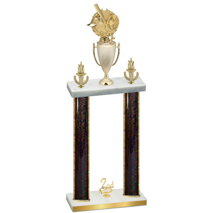 Double Black Glacier Second Place Baseball Trophy