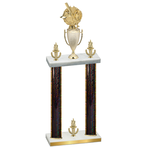 Double Black Glacier Victory Baseball Trophy