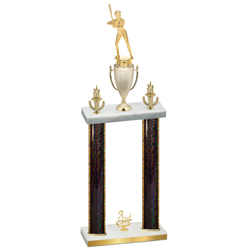 Double Black Glacier Third Place Softball Trophy