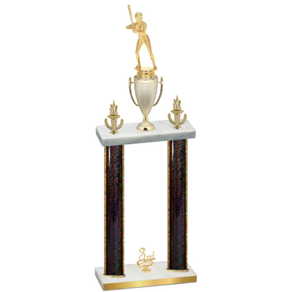 Double Black Glacier Third Place Softball Trophy