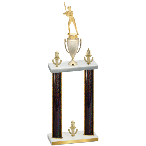 Double Black Glacier Victory Softball Trophy
