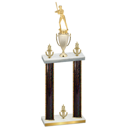 Double Black Glacier Victory Softball Trophy