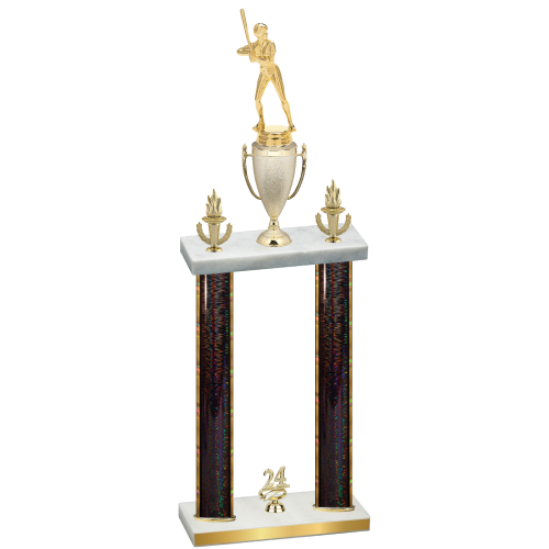 Double Black Glacier Year Softball Trophy