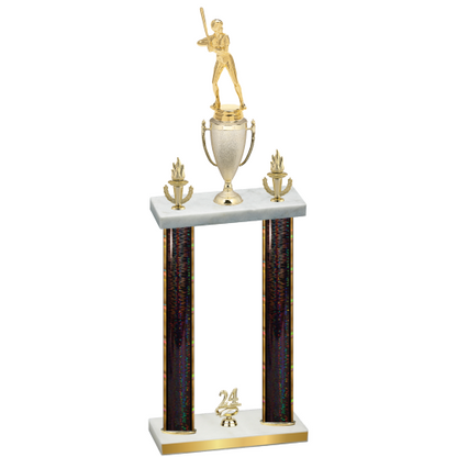 Double Black Glacier Year Softball Trophy