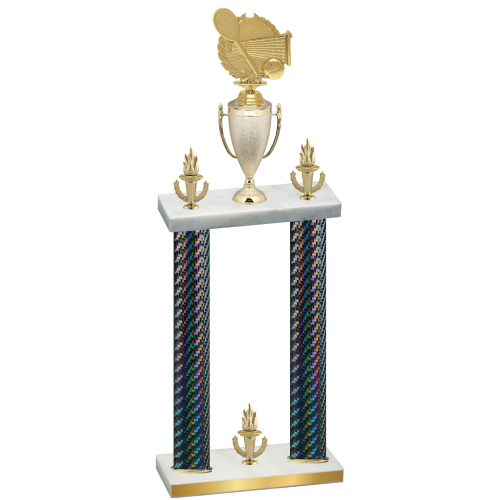 Double Black Carbon Fiber Victory Tennis Trophy