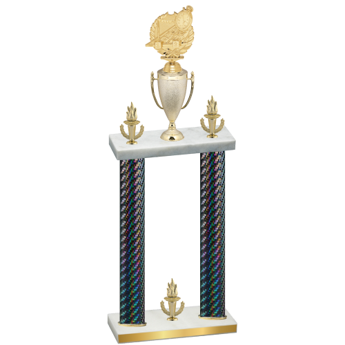 Double Black Carbon Fiber Victory Swimming Trophy