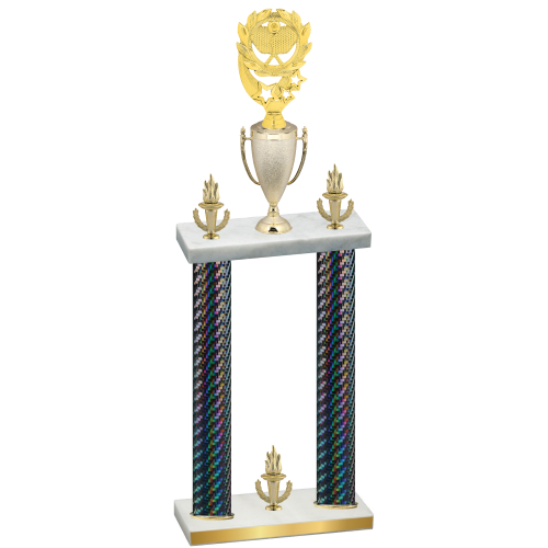 Double Black Carbon Fiber Victory Pickleball Trophy