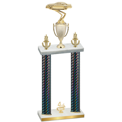 Double Black Carbon Fiber Fourth Place Cars Trophy