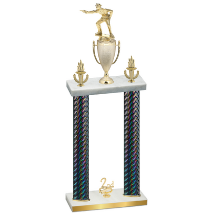 Double Black Carbon Fiber Second Place Shooter Trophy